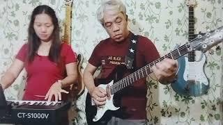 Nonstop cha cha disco remix instrumental - LIVE cover by Butz and Ruby(couple band)(couple bonding)