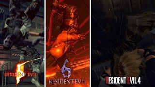 Who Has The Best Suplex In Resident Evil? | Leon Vs Josh Vs Jake