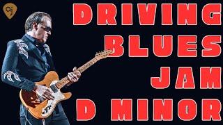 Driving Blues Jam Track in D Minor | Guitar Backing Track