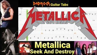 Seek And Destroy - Metallica - Guitar + Bass TABS Lesson