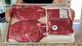 Costco Flank Steak / Costco 2024 / Costco Meat / Flank Steak Recipes / Flank Steak / ASMR Cooking