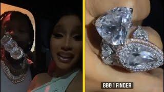 Offset Shows Cardi B Rocking $1.5 Million In Jewelry!