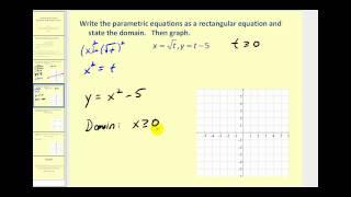 Converting Parametric Equation to Rectangular Form