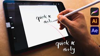 Tutorial: Everything I know about Handwriting Animation in After Effects