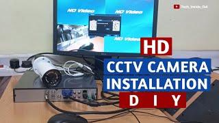 CCTV camera installation at home - simple DIY