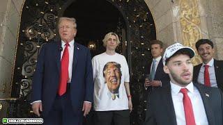 xQc & Adin show Donald Trump a Custom Cybertruck