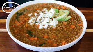 A Lentil soup recipe that's Easy, Delicious and Healthy! A Mi Marido le Encanta Sopa de Lentejas