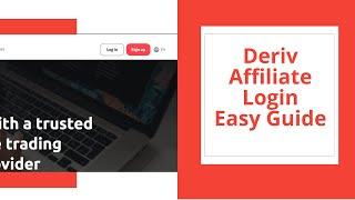 Deriv Affiliate Account Login Explained by KudaOnline