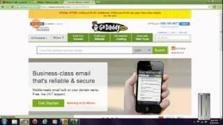 Get a 99cent domain name & link to a free weebly site using godaddy.com tutorial