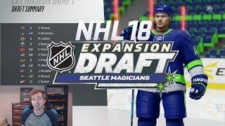 NHL 18 EXPANSION MODE - SEATTLE TEAM CREATION & EXPANSION DRAFT