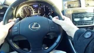 How to Drive with Paddle Shifters Lexus is250 & Pivothead Glasses