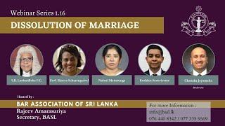BASL Webinar 1.16: Dissolution of Marriage