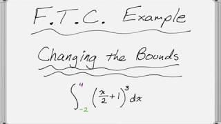 Fundamental Theorem of Calculus: Changing the Bounds with u-Substitution