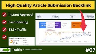 Best Blog Submission Backlinks Sites for SEO | How to Do Article Submission in 2023. #article