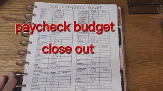 Paycheck Budget Close Out | Where did our money go?