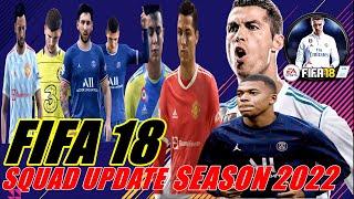 How to update FIFA 18 squad to  Season 2022 with fifa 22 player ratings