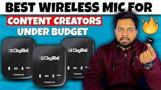 Best Wireless Microphone for Youtube Videos Under Rs 5000 | Digitek Wireless Microphone DWM-101