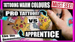 Beginner Tattooist Colour Packing Problem Colours! How To Pack Stubborn Color!