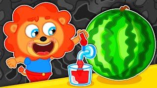 Liam Family USA | Easy Watermelon Treats And Watermelon Juice Dispenser | Family Kids Cartoons