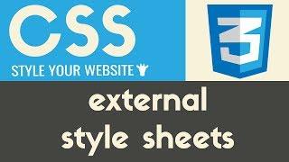 External Style Sheets | CSS | Tutorial 10