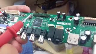 INSTALLATION OF V59 UNIVERSAL LCD TELEVISION CONTROLLER BOARD.