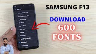 Samsung F13 : Download 600 Fonts