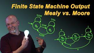 Finite State Machine Output - Mealy vs. Moore