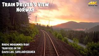 4K CABVIEW: Nordic Midsummer Night Train Ride on the South Line!