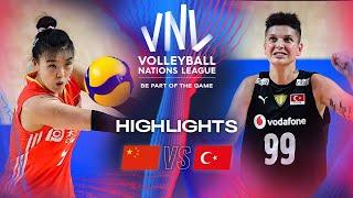  CHN vs.  TUR - Highlights | Week 3 | Women's VNL 2024