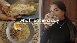 what i eat in a day to fuel my body as a graphic designer student *easy & healthy recipes ideas*