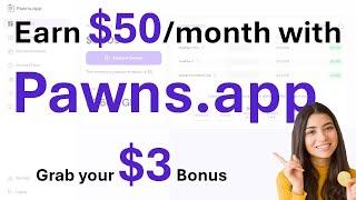 Earn Money Doing NOTHING?! Pawns.app Review (Make $50/Month?) #passiveincome #pawnsapp #earningapp
