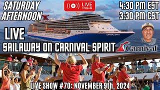 Sail Away LIVE - CARNIVAL SPIRIT Cruise - Mobile, Alabama | CRUISE DAY #Sailaway #Embarkation #Party