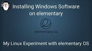 Running windows apps on elementary with WINE