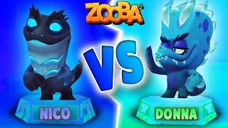 NICOZILLA VS ICE DRAGON DONNA CHALLENGE IN ZOOBA