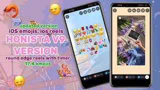 Ios Instagram in Android 🫶 || Honista v9 version ️ || Ios emojis and ios style reels🩷