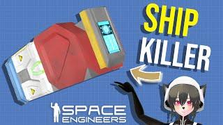 Compact Killswitch, Paralyze Enemy Ship Sneakily, Space Engineers Survival Warfare Combat Tutorial