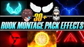 FreeFire Montage Editing Pack | Ruok FF pack | Overlay for edit | How to edit like Ruok FF |