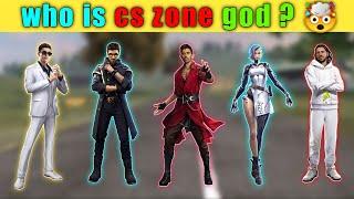 k vs alok vs skyler vs dimitri vs a124 who is zone god || who is cs zone in free fire