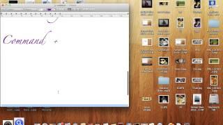Increase/decrease font size on mac by shortcut key
