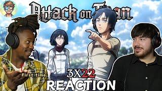 ¡FIN DE TEMPORADA! PRIMERA VEZ reaccionando a Attack on Titan | 3x22 | REACCIÓN (Subtítulos)