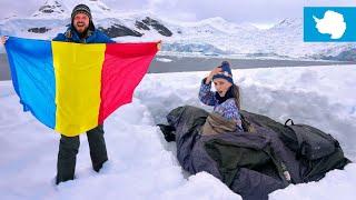 Dormim în zăpadă (sub cerul liber) în Antarctica! Cea mai scumpă noapte de cazare din viața noastră