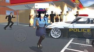 HOW TO PLAY THE POLICE KOBAN || WITH CAT BUTLER SHORT FILM 86 VS YAKUZA || SAKURA SCHOOL SIMULATOR