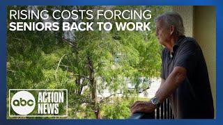 Rising cost of living forcing some seniors back to work