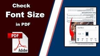 How to Check Font Size in PDF with Adobe Acrobat Pro 2020