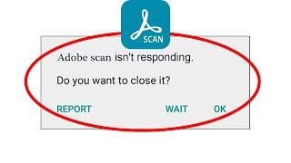 How to Fix  Adobe Scan App isn't Responding error in Android & Ios Phone | SP SKYWARDS