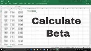 How To Calculate Beta on Excel - Linear Regression & Slope Tool