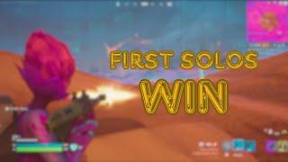 My very first solos win in Fortnite!