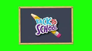 Back To School Awesome Board Intro Green Screen Effects 4K