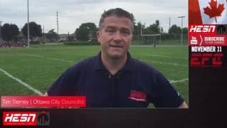 Ottawa City Councillor - Tim Tierney - HESN 1ON1 - North Gloucester Giants