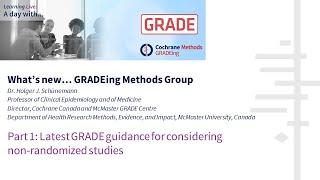 What's new... Part 1: Latest GRADE guidance for considering non-randomized studies